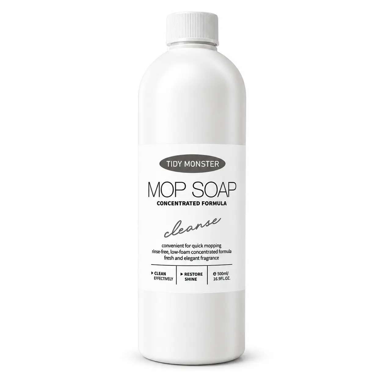 Floor Cleaner 500ml – Multi-Surface Shine & Deodorizer, Fast-Dry Streak-Free for Tile Laminate Wood, Pet Safe & Plant-Based
