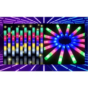 52 PCS Giant 18 Inch Foam Glow Sticks, Bulk Glow Sticks with 3 Modes Colorful Flashing, Led Foam Glow Sticks for Kids Birthday Wedding Dance Floor Props Halloween Christmas New Year Party Favors