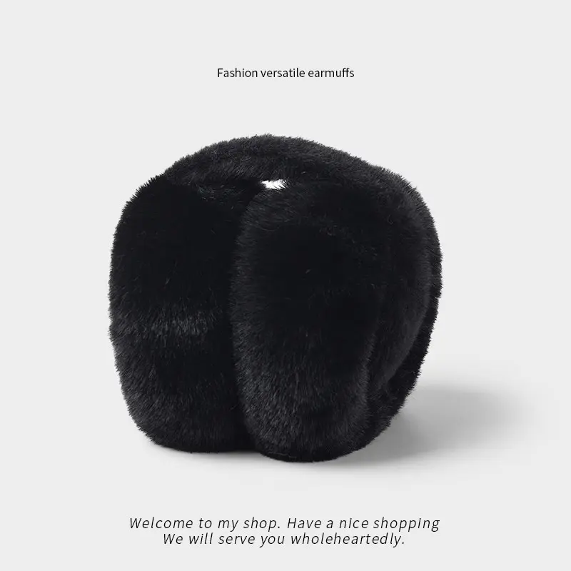 Soft rabbit fur   black