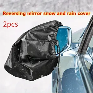 2pcs mirror snow cover rearview mirror cover wind and snow cover car mirror protection accessory outdoor mirror creative protector cover