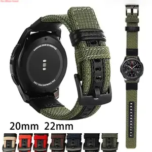 20/22mm Military Style Nylon Watch Band, Quick Release Sport Strap With Buckle, Durable Lightweight Wrist Band For Everyday Casual Outdoor And Sports Activities (No watch)