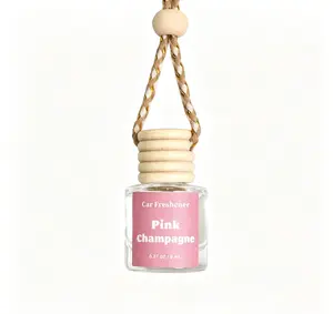 Air Freshener Diffuser Pink Champagne Scent Long Lasting Car Fragrance Essential Oil Diffuser for Romantic Valentines Day Gift for Her