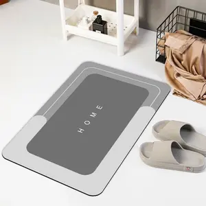 3-piece diatomite anti-slip bathroom mat sets, including toilet mat and floor mat, dries quickly, essential for home use, new choice for home decoration and house decor non-slip