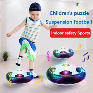 Kids Indoor Floating Football Toy, Electric Cool Light, Dazzling Lights, Durable, Rotatable, Outdoor Sports, Party Game, Parent-Child Interaction, Ages 3-12