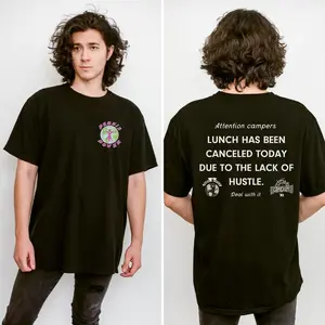 Lunch Has Been Cancelled Unisex T-Shirt, Heavyweights, Ben Stiller, Heavyweights Movie, Camp Hope, Perkis Power, Camp Hope,funny t-shirt