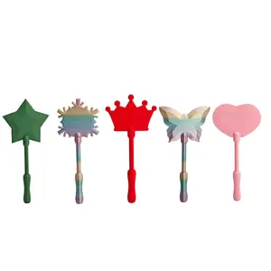 3D Printed Wand Tap to Pay Accessory, Cute Star & Heart Magic Wand Non-Contact Payment Clip, Fun Fairy Tale Style Contactless Payment Handle for POS Machines, Novelty Gift for Kids & Adults