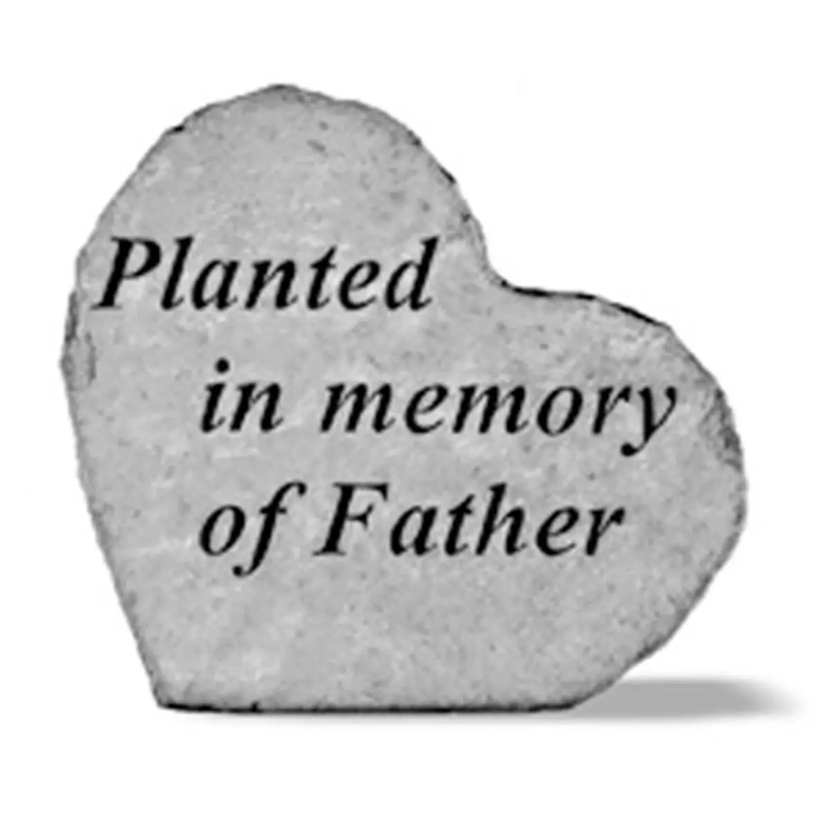 Kay Berry Inc. Personalized Engraved Text Stone Heart Memorial, 8.5in x 7in Pet Commemoration Heart Memorials & Tombstones