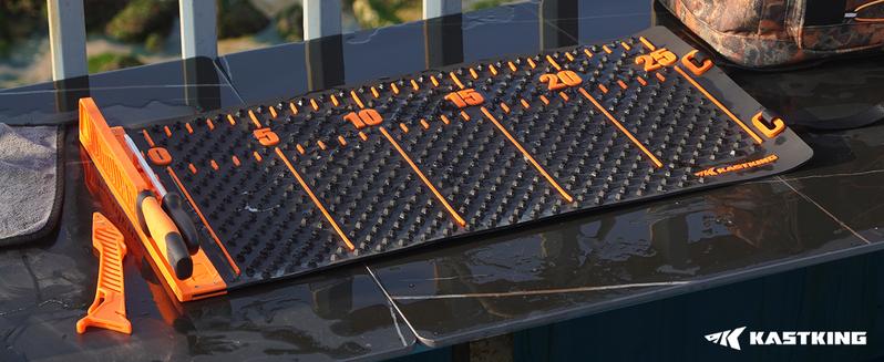 KastKing EZ Fillet Fish Fillet Mat, Anti-slip Texture With 25" Integrated Ruler, Extended Dimensions, Easy to Clean Material, Portable Storage, Fish Cutting Board