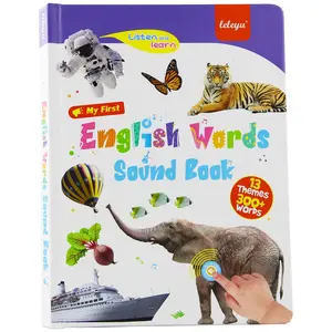 Children's Early Education E-Book: 13 Themes 300+ Words English Learning & Early Education Toy, Toddler Enlightenment Toy.Suitable for Boys and Girls Aged 3+ Includes Numbers and ABCs Vocabulary for Kids' Learning & Educational Play