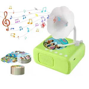 Early Education Machine, Playable Disc + Blank Recording Card, Music Story Fairy Tale Player, Educational Machine for Boys & Girls