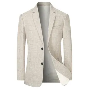 Men’s 4XL Slim Fit Blazer Jacket – Business Casual Formal Suit Coat for Spring/Autumn Office Wear