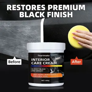 400g Car Interior Care Cream, Anti-Aging Plastic Restorer, Non-Greasy UV Protection for Car & Home, Car Detailing Products, Car Cleaning Supplies, Car Detailer