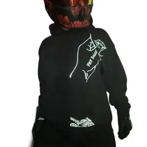 Reflective #booktok belongs to bikers loose fit hoodie nighttime essentials nighttime safety Rider