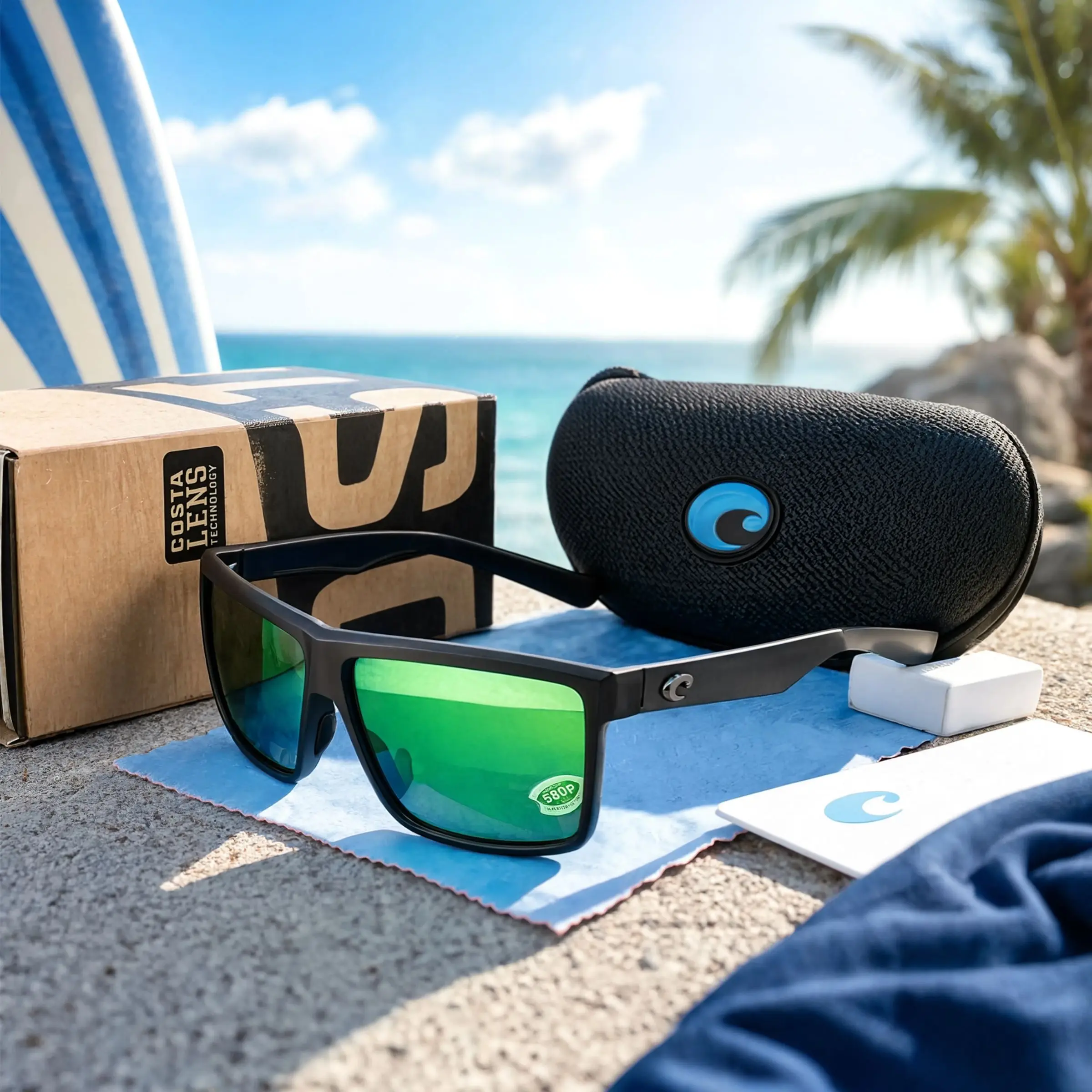 [Full Box] Costa Del Mar Rinconcito Premium Polarized Sunglasses UV400 Outdoor Fishing Driving Boating Eyewear