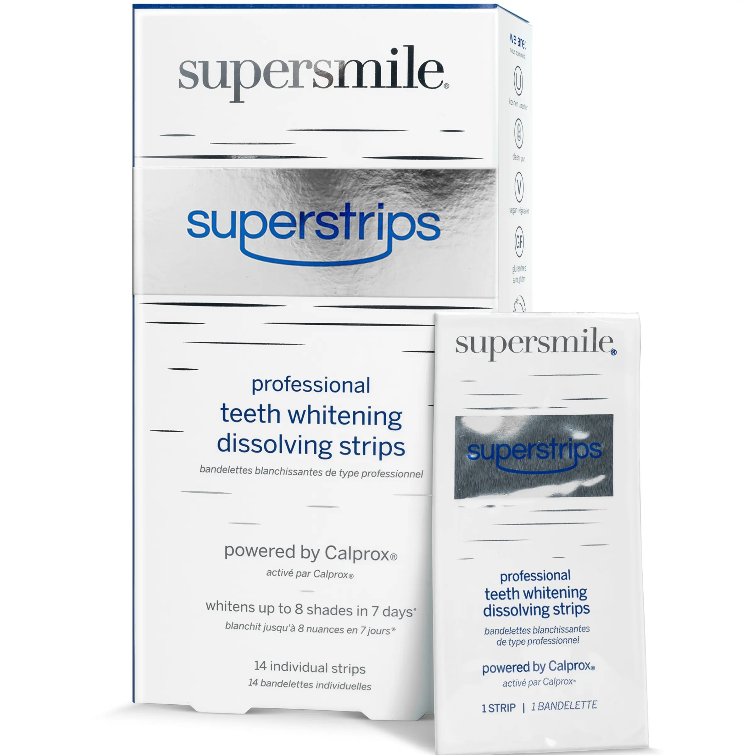 supersmile disolving whitenting superstrips