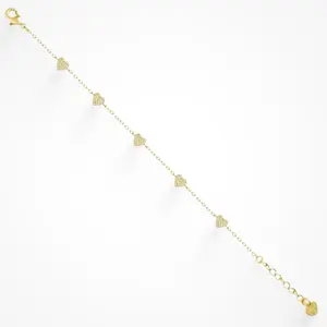 EVRY JEWELS Gold or Silver Plated Women's Hypoallergenic Full Of Love Bracelet