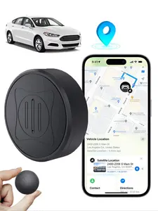 Mini GPS Tracker for Vehicles-Car GPS Tracker Portable Real Time GPS Tracking Device Magnetic GPS Car Locator Hidden Full Global Coverage Location Trackers for Car,Kids,Dogs,Trucks,Motorbike Car Finder(SIM Card No Included)