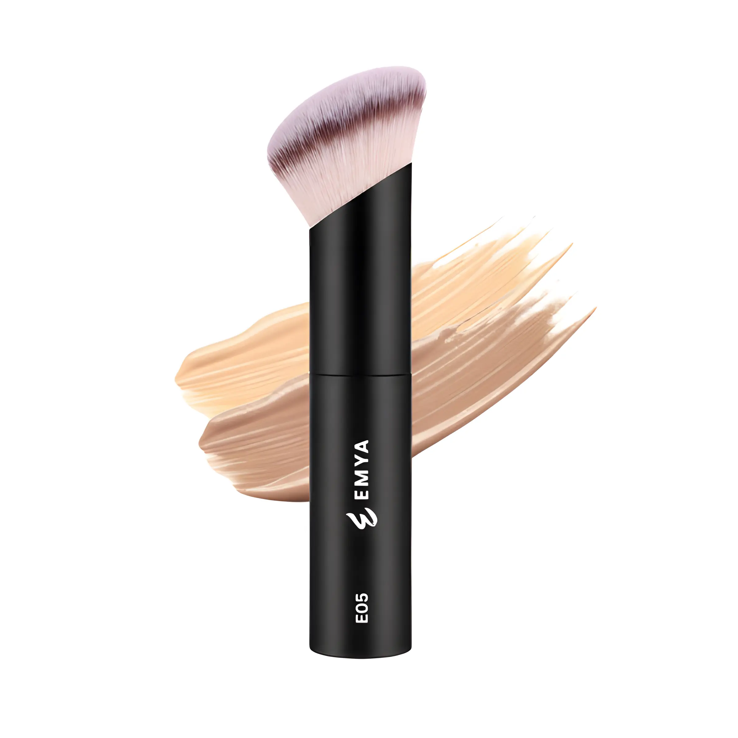 EMYA No. E05 Ambient Soft Glow Foundation Brush with Ergonomic Handle & Ultra Soft Vegan Bristles for Flawless Makeup Application