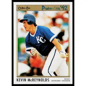 Kevin McReynolds 1992 O-Pee-Chee Premier #54 Kansas City Royals