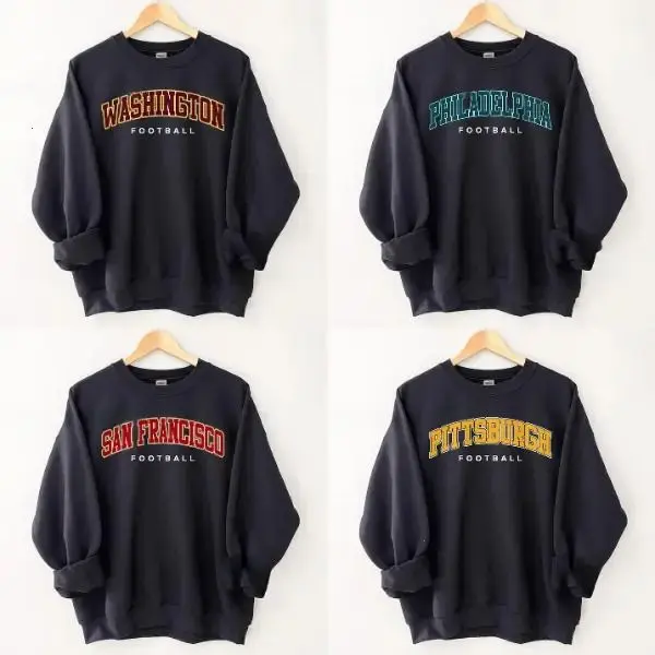 Vintage Black Football Team Sweatshirt by Kaylan Eppes - Classic Unisex Crewneck Pullover for Fans, for Daily Wear, USA-Made & Printed Apparel	