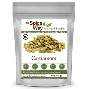 The Spice Way Cardamom Pods - Whole Green Cardamom Pod kosher by OK