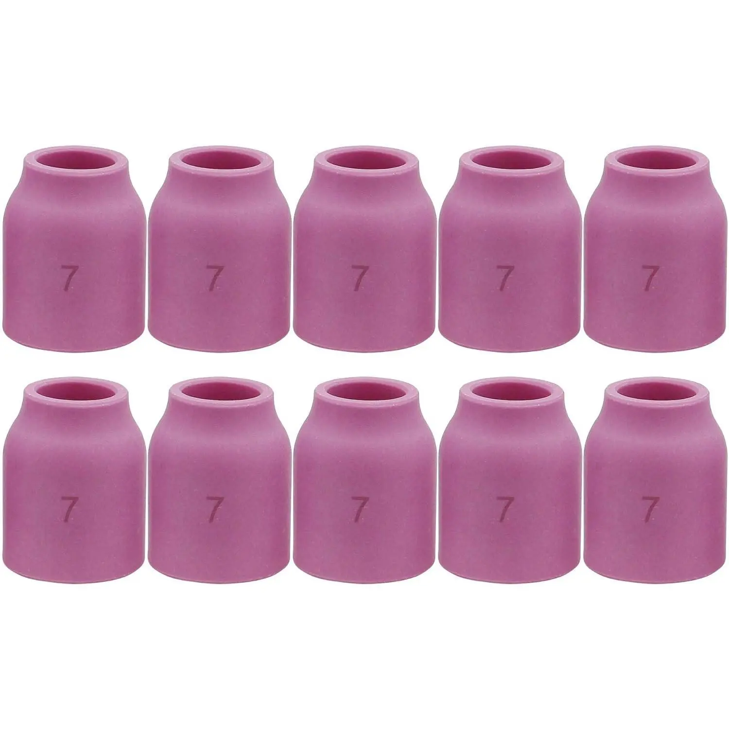 10PK TIG Gas Lens Alumina Nozzle Ceramic Cup 53N61 7# 7/16" For SR WP- 9/20 & SR WP-17/18/26 TIG Welding Torch