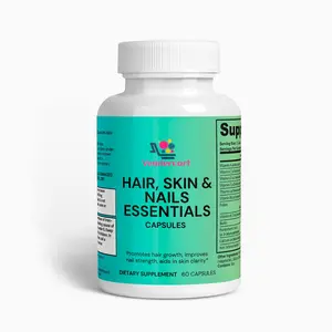 Hair, Skin & Nails Essentials Healthcare Magnesium Supplement with Vitamin B6, Folate, Biotin & Magnesium Oxide for Natural Glow - Dietary
