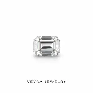 1/2/5 carat Emerald white Lab Grown Moissanite VVS1 Clarity GRA Certificate