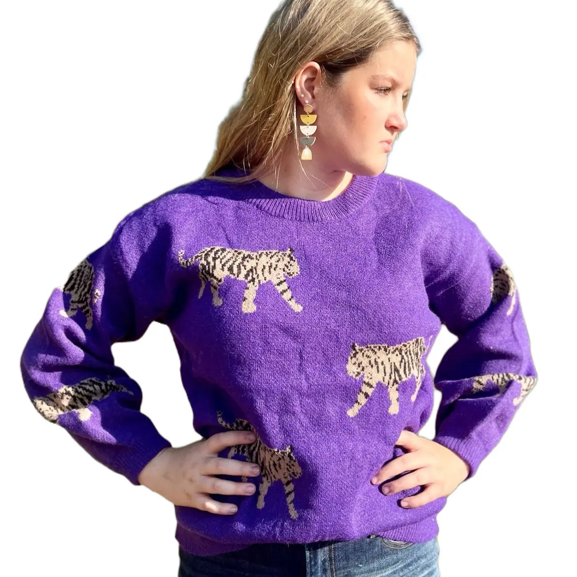 Tiger Pattern Sweater