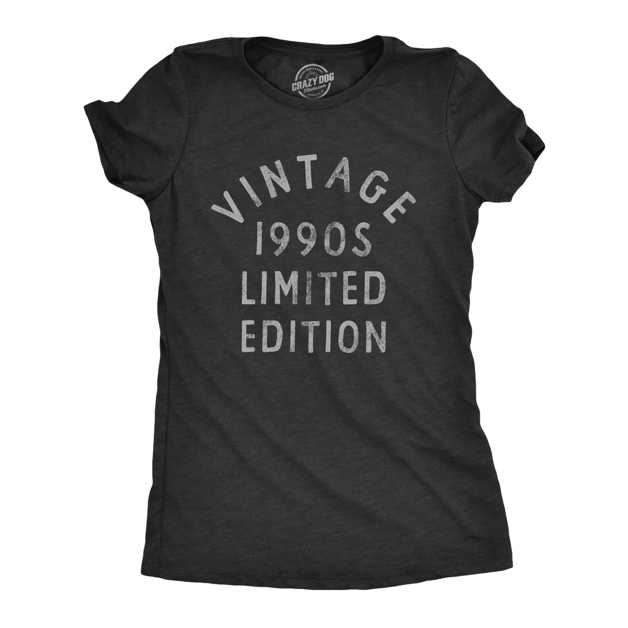 Womens Vintage 1990s Limited Edition T Shirt Funny Cool 1990 Theme Classic Tee for Ladies Funny Womens T Shirts Cute Vintage Fashion Casual Ladies T-Shirt Gift Funny Vintage Top Women's Novelty Tees Black