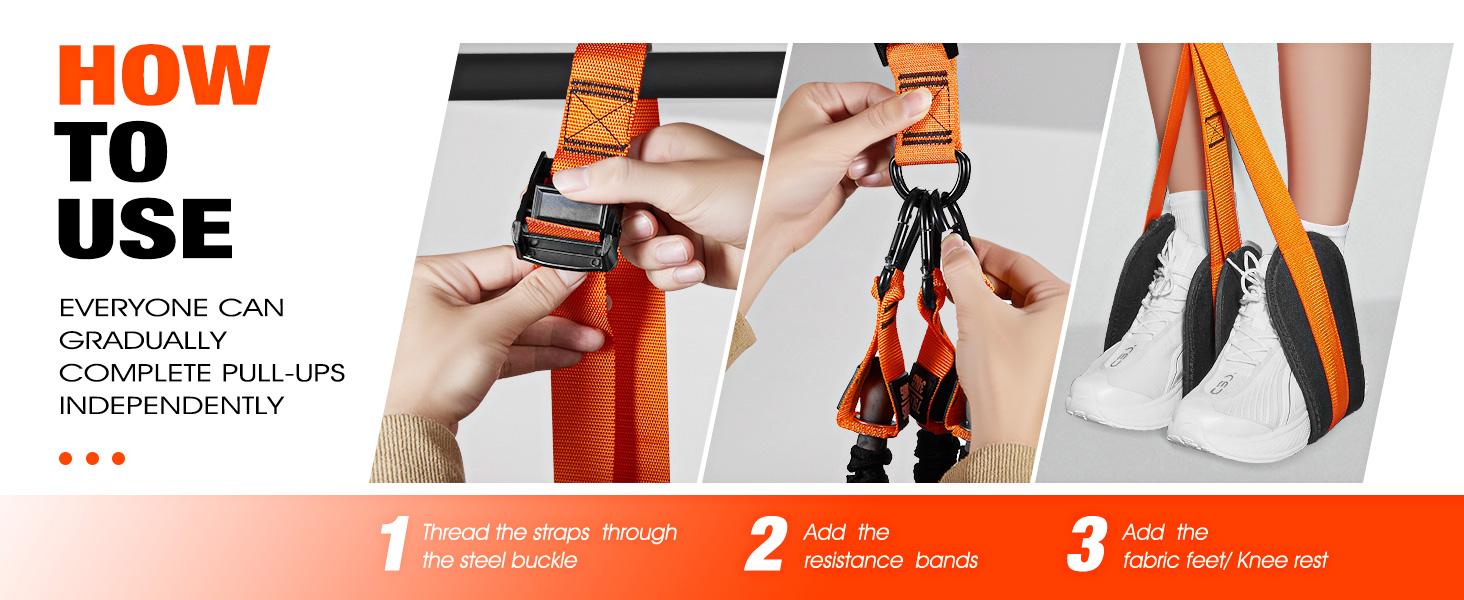 1 Set Pull Up Assisit Band, Adjustable Weight Knee Support Strength Training - Workout Straps at Home Gym Equipment, Strength Training Equipment