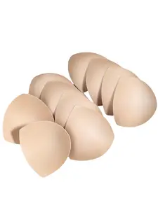 10 Pcs Three-Color Large Size Women's Triangle Bra Inserts, Seamless Sponge Pads for Sports and Multi-Functional Bras, Comfortable Underwear Accessories