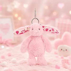 Jellycat Marshmallow Keychains– Stuffed Animal Keyrings, Cute Animals