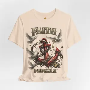 Faith Prevails T‑Shirt (Red Anchor)