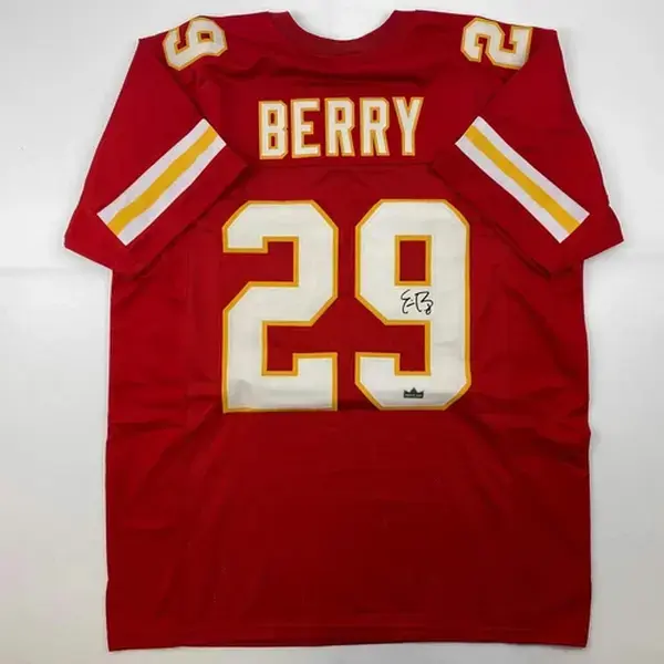 Facsimile Autographed Eric Berry Red Reprint Jersey