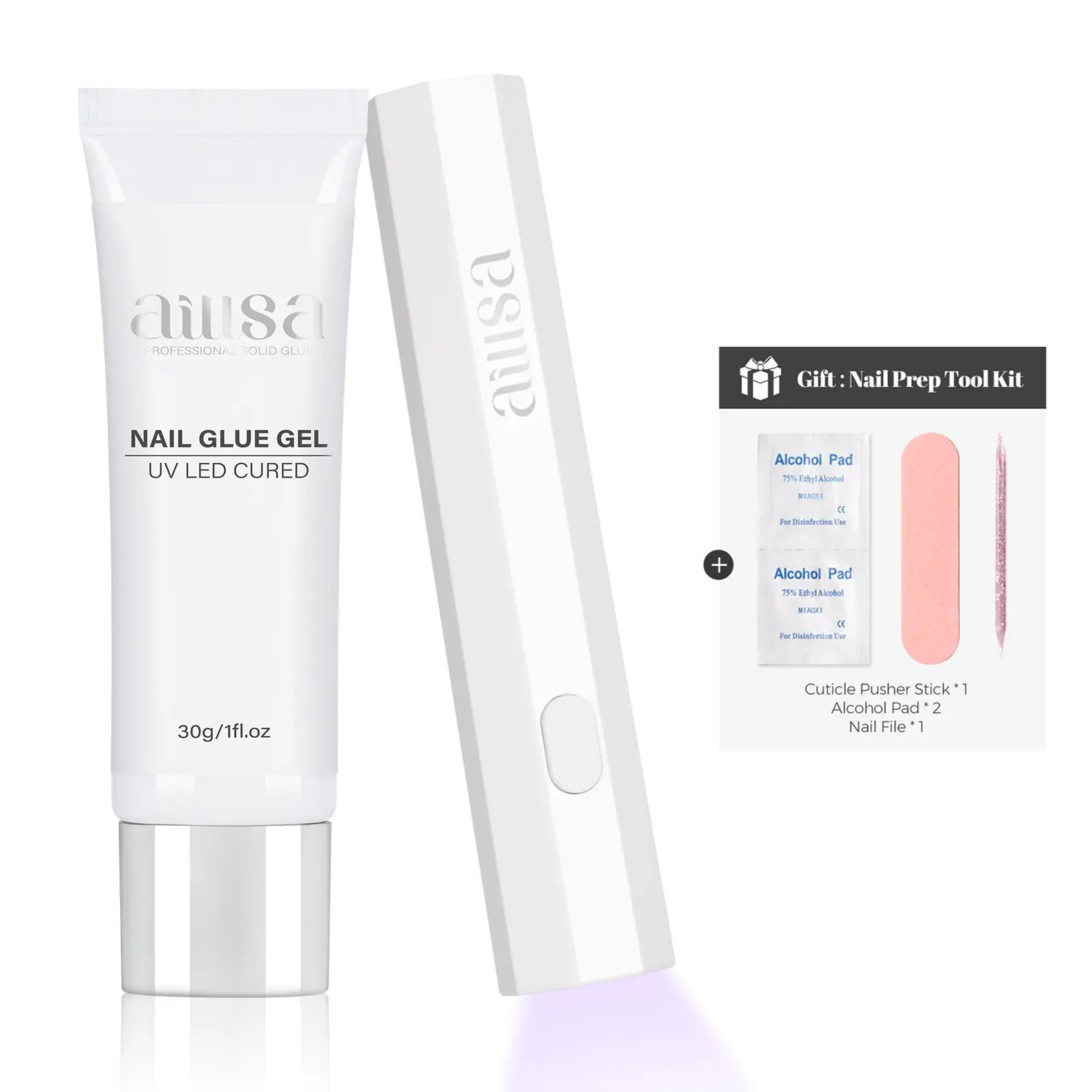 30g Nail Glue+Handheld UV Lamp