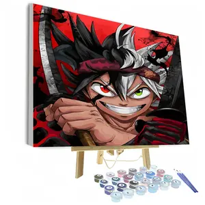 Anime Man DIY Paint by Numbers Kit, Art Painting Kit, Home Wall Decor, Perfect Gift for Birthdays, Father's Day, Christmas, Mother's Day, Includes Acrylic Paints