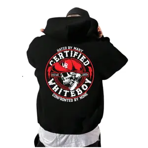 Certified Whiteboyy Hatedd By Many Confronted By None Ver 2 Hoodie, Est At Birth Shirt, Bold Street Graphic Sweatshirt, Unisex Sweater Pullover Tee