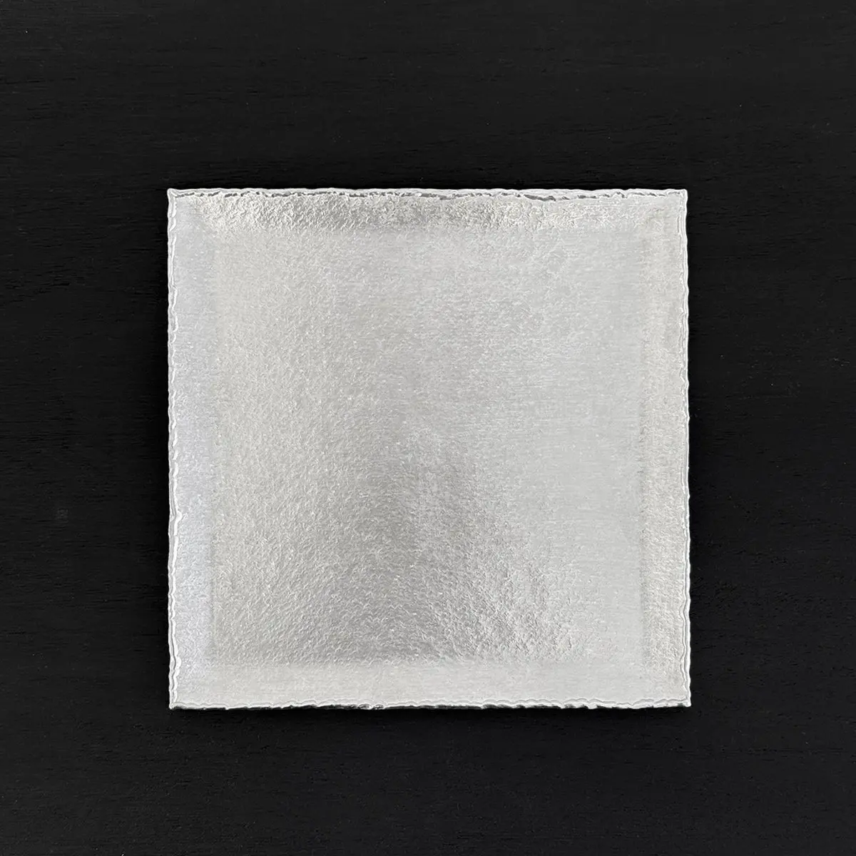 Pewter Square Usurai Dinner Plate Tea Tray 15cm