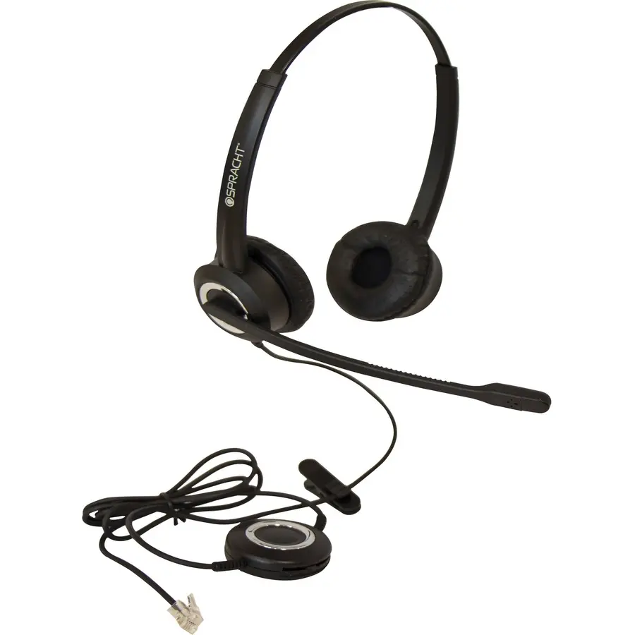 Spracht ZuM ZuMRJ9B Binaural Over The Head Headset Black