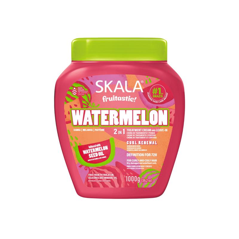 Skala Haircare 6-Pack - 6×1000g Creams Watermelon Coconut Mais Cachos Maracujá & Patauá Treatment for Hydrating Repairing Smoothing All Hair Types Vegan Silicone-Free