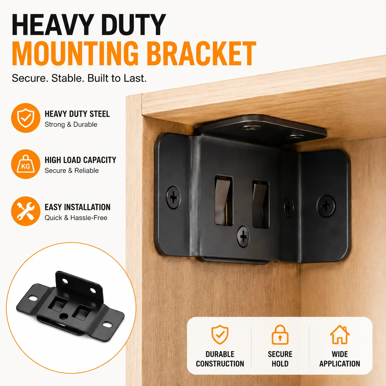 Heavy Duty Stainless Steel Right Angle Corner Bracket, L Shape Furniture Support Brace for Drawers, Cabinets, Tables, Chairs & Woodworking Projects