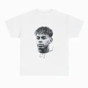 Big Head Lamine Yamal T-Shirt, Lamine Yamal Signature Vintage Graphic Tees, Unisex Soccer Shirt, Sport Merch, Football-Soccer Design, Gift For Fan, Cotton comfort Menswear Womenswear Streetwear 307