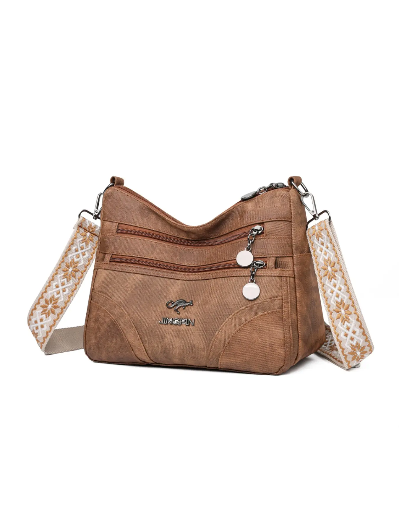 Trendy Fashion Single Shoulder Bag for Women, Large Capacity Soft Leather Tote, Stylish Versatile Design, Small Ladies' Bag, Colorblock Pattern Bag, Fashionable Patterned Bag, Trendy Crossbody Bag