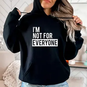 Unisex Sarcastic Round Neck Long Sleeve Pullover Sweatshirt, "I'm Not Suitable for Everyone" Tops, Personalized Fun Gift for Parents