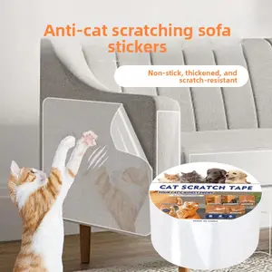 Cat Scratch Tape Anti-Scratch Sofa Protector Film Furniture Transparent Protective Cover Anti-Scratch Bedside Cover Pet Cat Scratch Guard