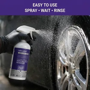 LEIBOO Car Wheel Iron Dust Remover - 500ML, Paint Iron Out Dust Remover Rust Remover Spray for Automotive Detailing to Remove Iron Particles from Automotive Paint, Motorcycles, RV's and Boats Wash Agent - Car Clean Tools! Fathers Day Gift!