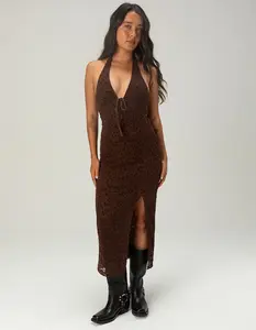 NECTAR CLOTHING Womens Halter Midi Dress