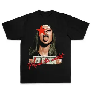 Mariahh The Scientistt Star Red T-shirt, Music Graphic T-shirt Classic Cotton Fabric Menswear