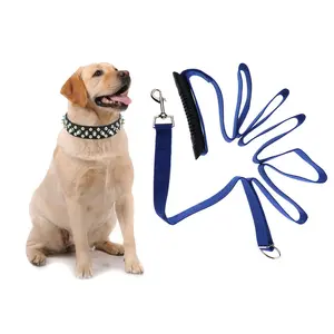 Pet Dog Instant Trainer Puppy Leash Rope Walking Training 30 Lbs Stop Pulling Blue